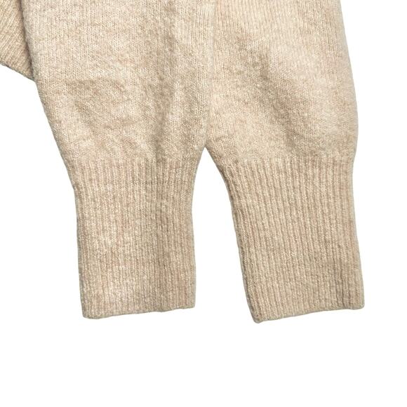 J. Crew | Women | Tan Merino Wool Alpaca Blend Quarter Zip Knit Sweater | Sz XS - Picture 10 of 12